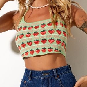 Motel Rocks knitted crop top